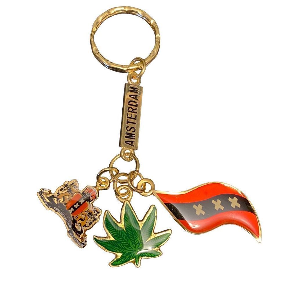 4” Amsterdam Keychain 80’s 90’s souvenir
